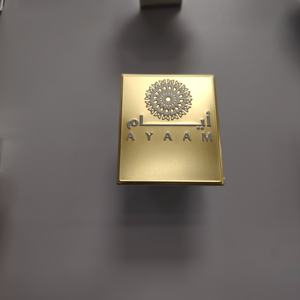 2025 marca de Metal duradero personalizada, transcripciones de logotipo 3D, etiqueta adhesiva grabada, etiqueta adhesiva de Metal autoadhesiva, etiqueta de Metal de Perfume - Product Image 1