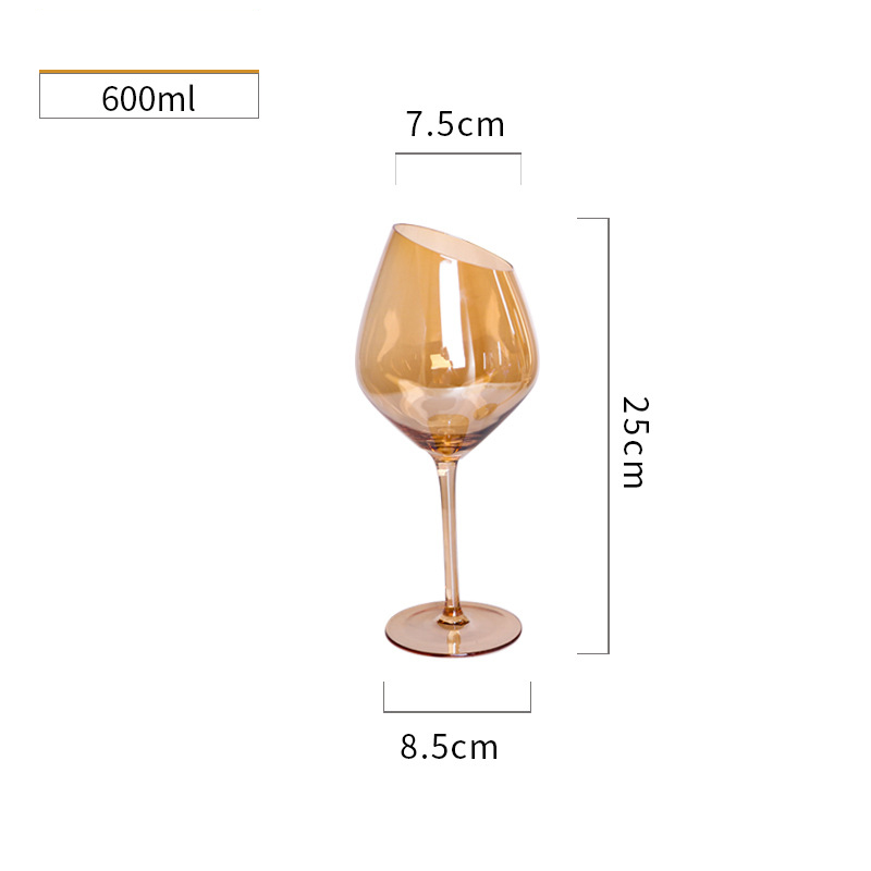 Verre à vin ambré