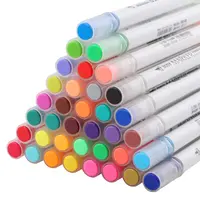 Baoke 더블 팁 브러쉬 watercolor 펜 물 지울 녹는 마커 펜 물 기반 펜