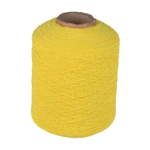 Fábrica de hilo de goma Spandex, venta al por mayor, hilo cubierto de goma colorido para calcetín de algodón
