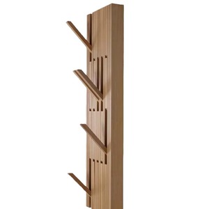 Wooden Wall Mounted Coat Rack Rectangle Custom Made Durable Home Decor <b>Storage</b> Hook For <b>Clothes</b> Hat Key - Product Image 5