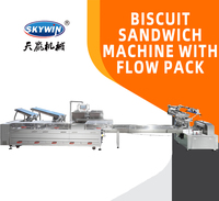 Machine de remplissage automatique de sandwich à biscuits électrique avec film et emballage en plastique pour biscuits à la crème Skywin