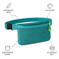 Sac banane personnalisé en toile avec logo sur mesure, vente en gros, fabricant OEM, pour le voyage