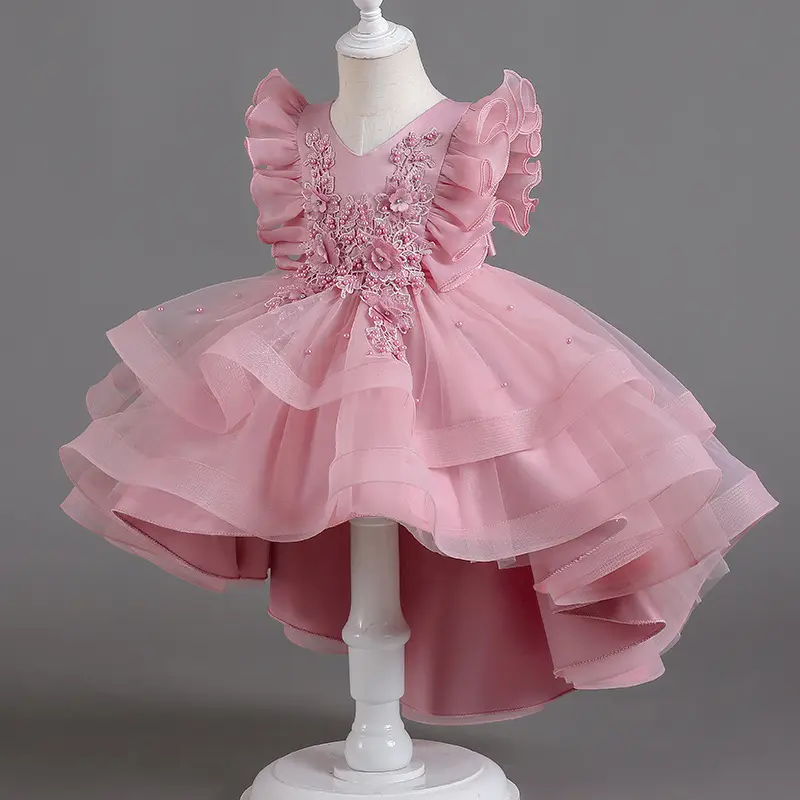 Vestidos para niños pequeños y bebés, vestidos bordados para niñas, vestido de fiesta de cumpleaños para niñas, vestido de baile, disfraces de princesa de bautizo para recién nacidos