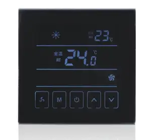 Programável digital lcd grande tela eletrônica umidade hvac ninho termostato para quarto