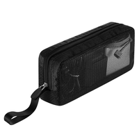 Organisateur d'outils multifonctionnel en nylon Organisateur de câbles de voyage Accessoires informatiques Pochette en maille à fermeture éclair pour gadget électronique
