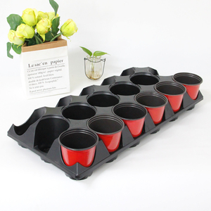 Offre Spéciale Noir 18 Pack Pots Plateau de <span class=keywords><strong>Navette</strong></span> Pour 90mm Pots de fleurs - Product Image 1