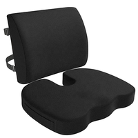 Coussin de siège orthopédique personnalisable JYM avec mémoire de forme pour le coccyx et soutien lombaire, respirant, pour soulager les douleurs aux fesses et au dos en voiture