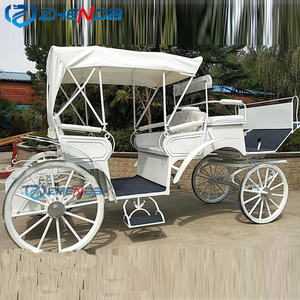 Popular Carruaje Eléctrico Clásico Real Blanco para Turismo/Vehículo Eléctrico de Viaje, Carrozas de Caballos en Venta - Product Image 3