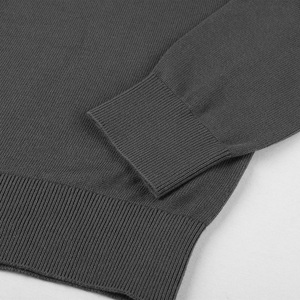 Haute qualité automne pull hommes col en v pull hommes hommes chandails tricots gros coton chandails - Product Image 5