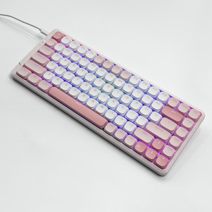 Nuevo Teclado Mecánico Inalámbrico USB Mini, Ergonómico, con Teclas Retro Intercambiables, Retroiluminación LED, para PC y Oficina, Intercambiable en Caliente - Product Image 3