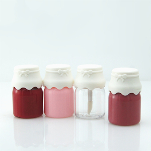 <span class=keywords><strong>Mini</strong></span> botella de leche botella de claro lindo brillo de labios contenedor 8ml hermosa rosa muestra gratis niños tubo de brillo de labios - Product Image 5