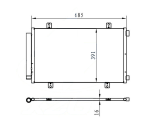 BeGEE OEM 9531061M00 Nouveau Condenseur de Climatisation de Remplacement pour SUZUKI ERTIGA 15-18 Garantie 12 Mois Zhejiang Chine - Product Image 3