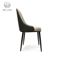 Chaise de salle à manger en métal, ensemble de salle à manger de luxe bon marché pour la maison et le restaurant, meubles de chambre, chaises de table modernes nordiques en cuir pour la salle à manger
