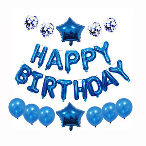 Hot Selling <b>Cheap</b> Muti Colour Happy Birthday Balloons Set Letter Foil Balloons and Latex Balloons for Birthday <b>Party</b> Decoration - Product Image 5