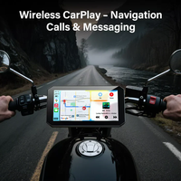 Caméra embarquée d'urgence anti-choc Aoocci BX avec écran IPS et connectivité triple écosystème pour la surveillance de la pression des pneus de moto