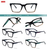 Nouvelles lunettes de vue unisexes anti-lumière bleue, monture optique légère et tendance à motif carré rétro et diamant, vente en gros