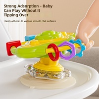 Jouet éducatif multifonctionnel et détachable pour volant, table à manger pour bébé, toupie à ventouse pour chiot