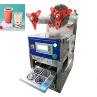 Machine à sceller les tasses Yaourt en plastique Thé à bulles Équipement Gelée entièrement automatique Lait Boba