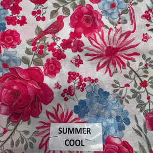 Tela de Algodón 100% Orgánico, Ecológica, Transpirable, con Estampado Personalizado Premium, para Niñas, Fresca y Ligera para el Verano, Venta al Por Mayor - Product Image 1