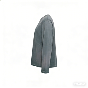 Camisas para Hombre OEM/ODM, Estilo Urbano, Estampado de Letras, Rayas, Manga Larga, Casuales, Holgadas - Product Image 3