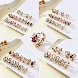 Pendientes de Moda para Mujer, Joyería de Lujo, Pendientes de Oro Amarillo de 18K para Chicas - Product Image 2