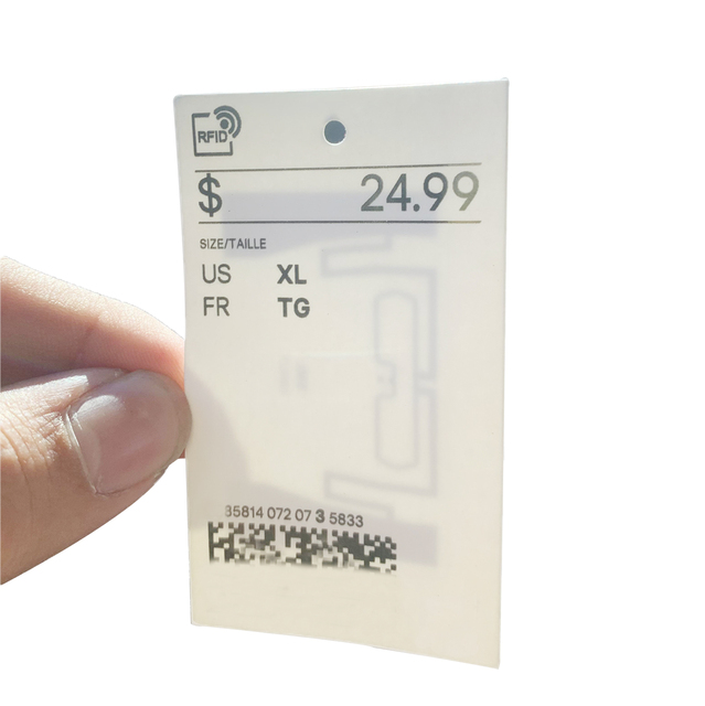 Wholesale Clothing Hang Tag Nfc Chips Custom Rfid Hang Tags for Clothing Own Logo