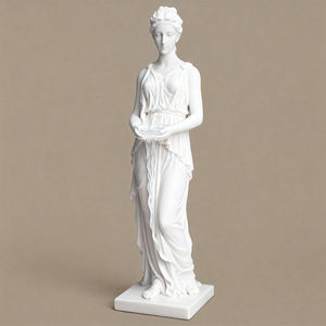 Sculptures en résine de déesse grecque <span class=keywords><strong>classique</strong></span> (Assiette/Lune/Blé) Décoration vintage pour la maison et le bureau Ornements d'art pour le salon Tabletop - Product Image 1