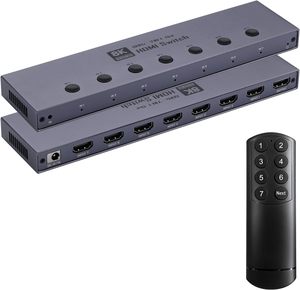 Conmutador <span class=keywords><strong>HDMI</strong></span> <span class=keywords><strong>2.1</strong></span> SYONG 8K, Conmutador <span class=keywords><strong>HDMI</strong></span> 3/5/7 Entradas 1 Salida 8K60Hz, 4K240Hz, HDCP 2.3 HDR 3D Dolby Atmos para Xbox con Control Remoto IR - Product Image 3