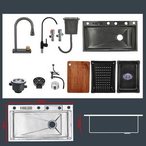 Tecnologia a nido d'ape fattoria Raindance cascata lavello da <span class=keywords><strong>cucina</strong></span> con tazza lavello <span class=keywords><strong>cucina</strong></span> con porta coltelli - Product Image 1