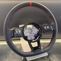 Volant en cuir complet pour VW Golf MK5 MK7 6R 7R Polo Passat B7 B8 Touareg Beetle