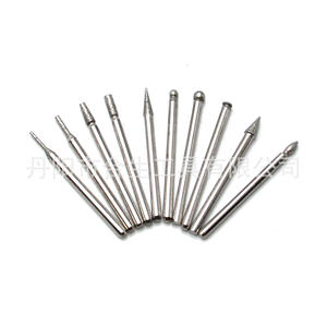 Juego de 10 agujas de diamante Mr Drill para pulido, con punta de carburo cónica, para esmalte de uñas y tallado de jade - Product Image 2