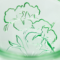 Ensemble de verres à vin transparents violets rétro de luxe, verres de mariage, 3 hauteurs différentes, motif d'orchidée en relief 3D, pour les fêtes et les cadeaux