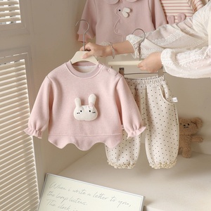 Conjuntos de Ropa de Algodón para Bebés, Lindos y Modernos, con Estampados de Dibujos Animados, para Otoño e Invierno, Venta al Por Mayor de Fábrica - Product Image 6