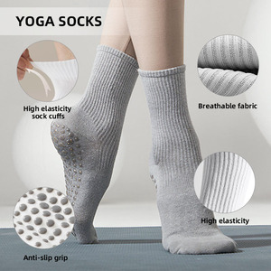 Chaussettes de Yoga Pilates Personnalisables Antidérapantes en Coton pour la Course et les Sports d'Intérieur, Tricotées avec Bord-Côte Mignon, Cheville Confort Hiver Jeunesse - Product Image 3
