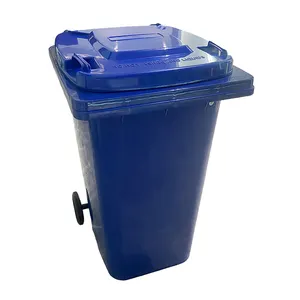 Lixo pode exterior lixeira plástico 240 litros lixo lixo recipiente Wheelie resíduos Bin