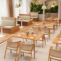 HUALIN Fabrication sur mesure de sets de salle à manger en bois massif pour restaurants (tables, chaises et banquettes)