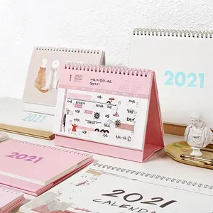 Calendário de parede chinês personalizado para mesa de sublimação mensal, calendário de mesa para mesa, 2024