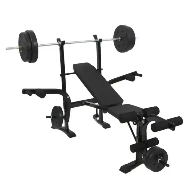 Halter bangku multi-fungsi duduk Gym angkat berat Dumbbell dapat disesuaikan bangku latihan miring