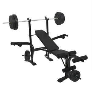 Banco <span class=keywords><strong>de</strong></span> Pesas Multifuncional para <span class=keywords><strong>Ejercicios</strong></span> <span class=keywords><strong>de</strong></span> Abdominales, Banco <span class=keywords><strong>de</strong></span> <span class=keywords><strong>Ejercicios</strong></span> Ajustable con Inclinación para Levantamiento <span class=keywords><strong>de</strong></span> Pesas - Product Image 4