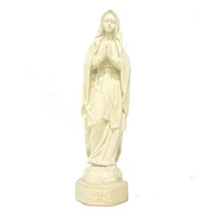 customized Statua Statuetta 7.5 Inch Madonna Di Lourdes in Resina Dipinta a Mano Arte Sacra