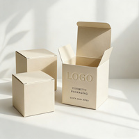 Pochettes d'emballage cosmétique recyclables en papier texturé de luxe avec revêtement UV et boîte à parfum pour masques faciaux