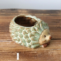 Pot succulent hérisson émaillé au four en céramique Pot pour plantes succulentes