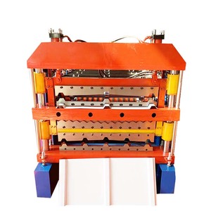 เครื่องขึ้นรูปลอนหลังคาเหล็กเคลือบสีสามชั้น ผลิตภาพสูง - Product Image 2