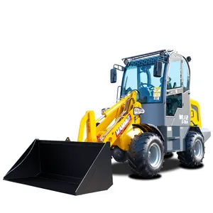 Bucket loader WL12 roda elektrik mini 2205lbs EPA4 euro5 mesin pemuat roda dengan mesin pemotong rumput