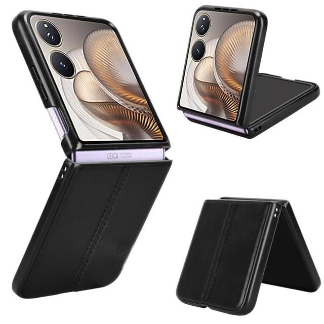 Protective Case for Xiaomi Mix Flip 2 Cow Pattern Sewing Back Cover Phone Case