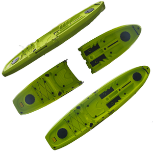 Kayak modulaire détachable en plastique LSF NEW, monoplace, 2 pièces, kayak de pêche, 11 pieds, deux sections, facile à transporter - Product Image 2