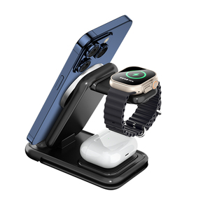 Nouveau <span class=keywords><strong>chargeur</strong></span> <span class=keywords><strong>sans</strong></span> <span class=keywords><strong>fil</strong></span> multifonctionnel 4-en-1 15W, aspiration pliable, support de charge rapide et rapide - Product Image 3