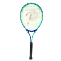 Raquettes de tennis portables légères en alliage d'aluminium avec poignée en bois et filet en nylon, design populaire pour enfants, 25 pouces, pour l'entraînement des étudiants