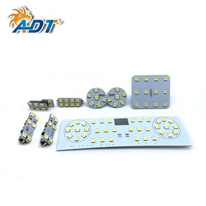 ไฟ LED ภายในรถยนต์สีขาว 8 ชิ้น รุ่น 5050SMD สำหรับอ่านหนังสือ ยี่ห้อ ADT เหมาะสำหรับรถยนต์ Sagitar Magotan B6 B7 CC MK5 - Product Image 1